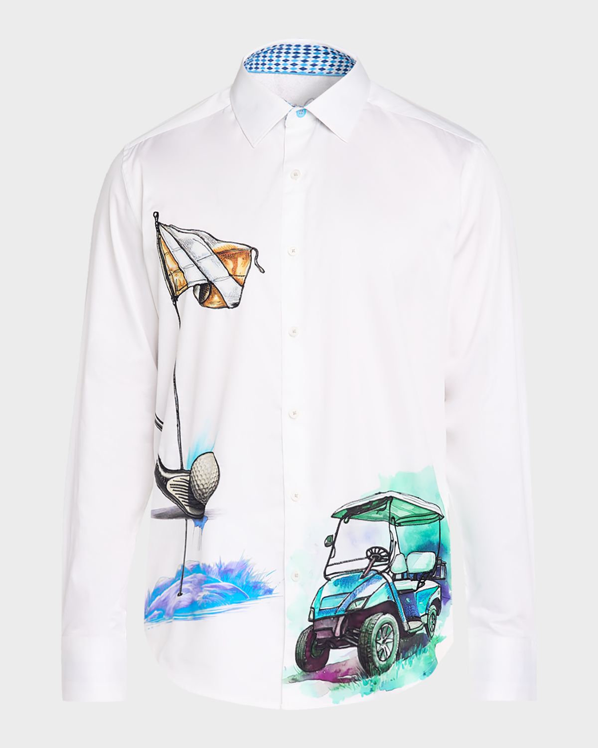 Robert Graham Men 's Genesis Printed Cotton Shirt - Women's Clothing