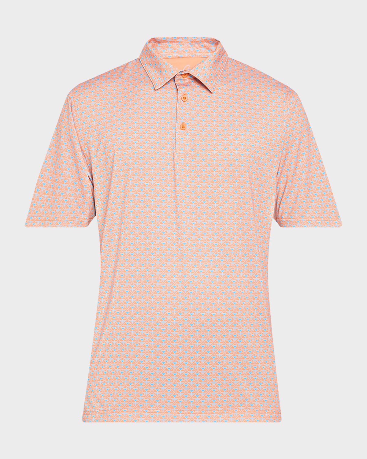 Robert Graham Men 's Geometric Polo Shirt
