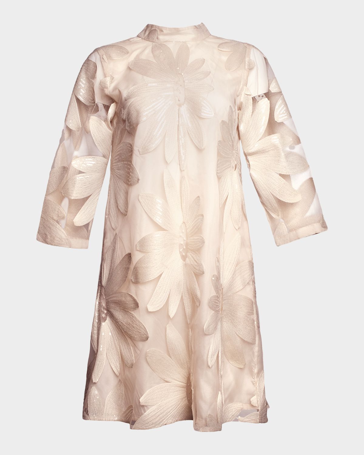Frances Valentine Diplomat Floral Sequin Mock-Neck Mini Dress | Thumbnail 5