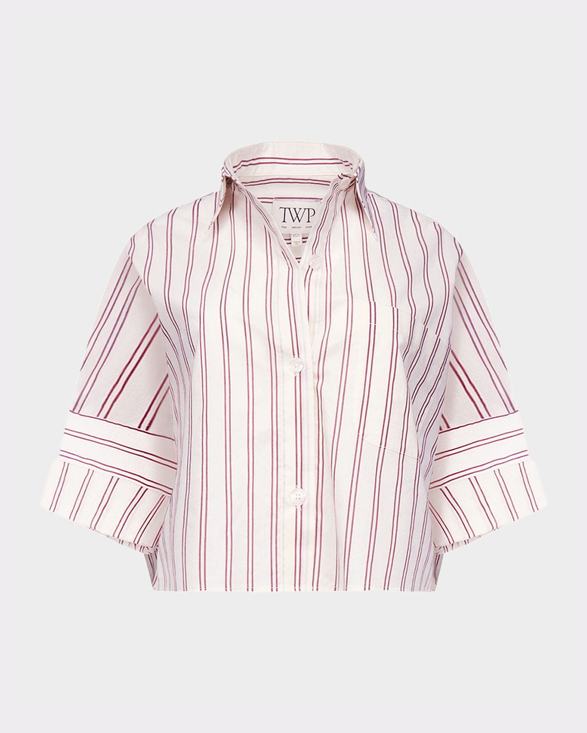 TWP Next Ex Striped Cropped Shirt | Thumbnail 6 TWP Next Ex Striped Cropped Shirt | Thumbnail 6
