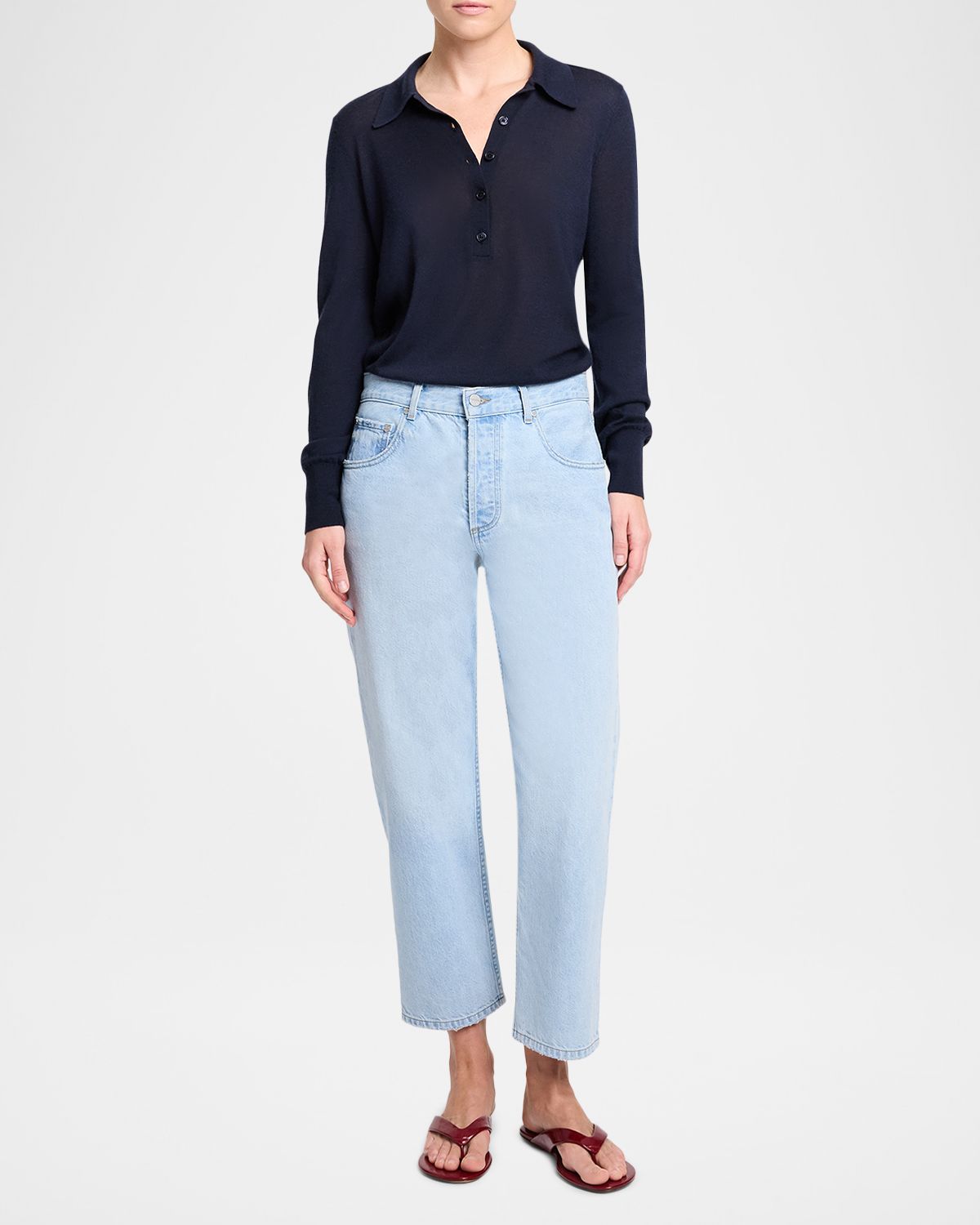 TWP Cropped Mid-Rise Jeans | Thumbnail 6