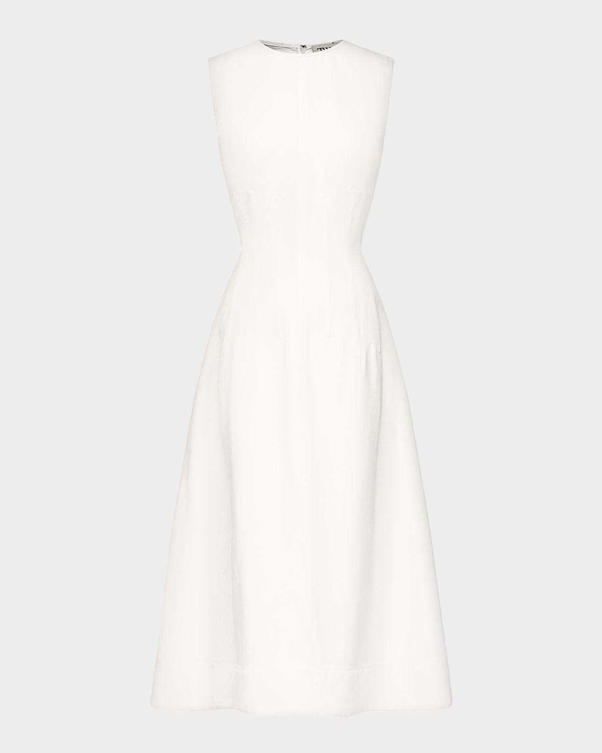 TWP Crewneck Linen-Blend Midi Dress | Thumbnail 7 TWP Crewneck Linen-Blend Midi Dress | Thumbnail 7