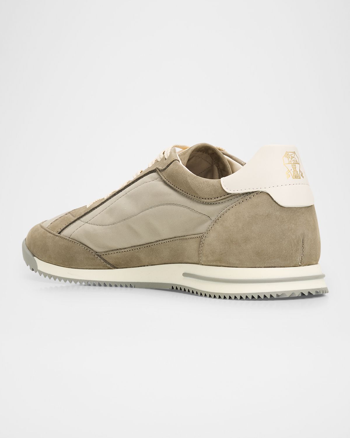 Brunello Cucinelli Men 's Suede-Trim Low-Top Sneakers | Thumbnail 2 Brunello Cucinelli Men 's Suede-Trim Low-Top Sneakers | Thumbnail 2