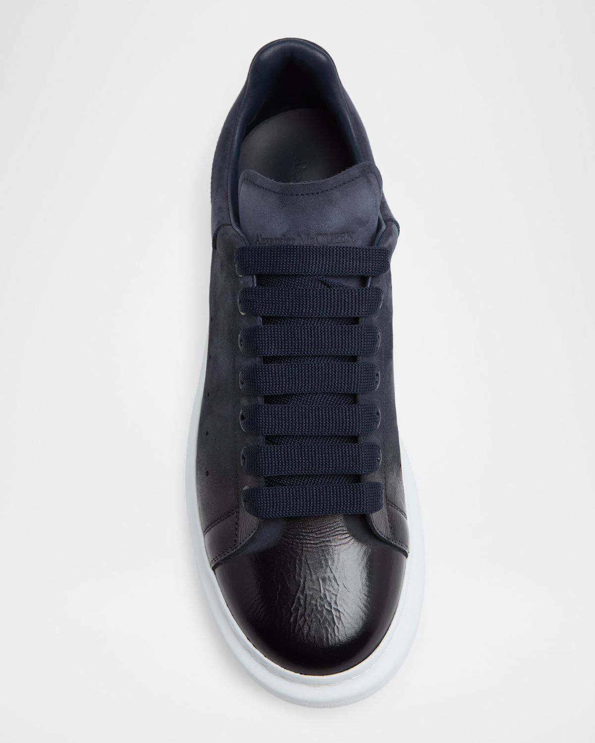 McQueen Men 's Oversized Spray-Toe Suede Sneakers | Thumbnail 4 McQueen Men 's Oversized Spray-Toe Suede Sneakers | Thumbnail 4