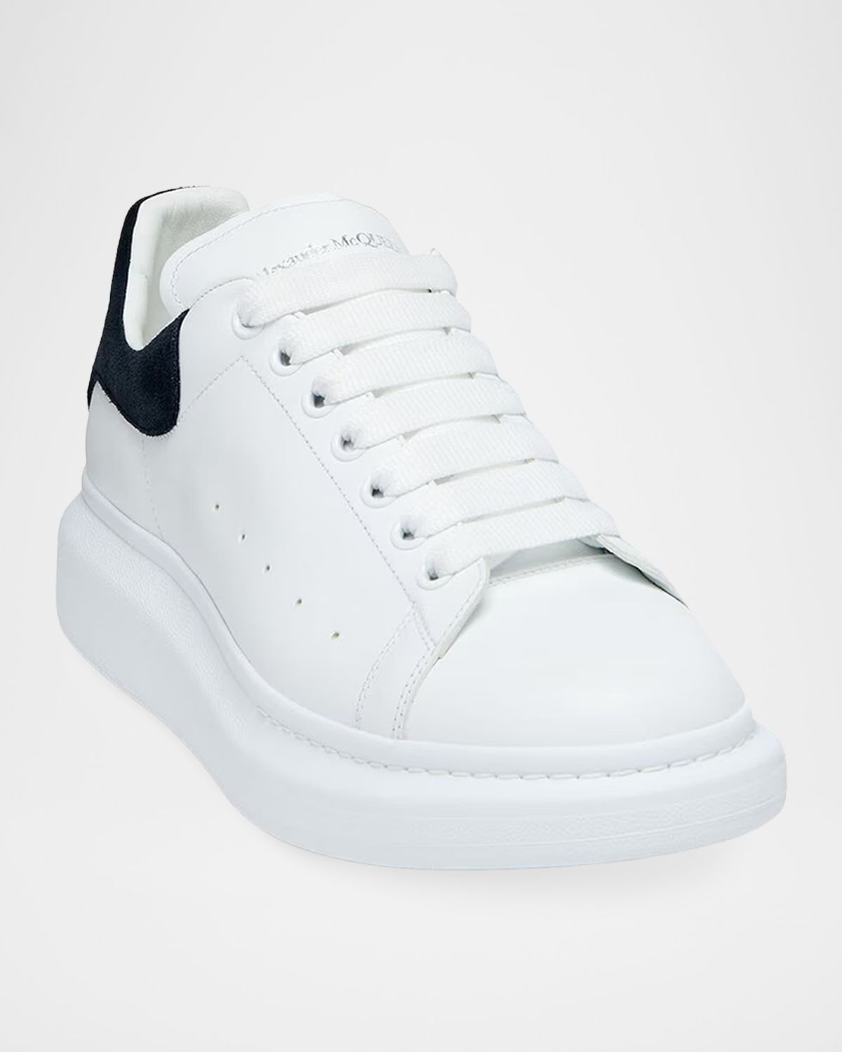 McQueen Round Toe Leather Oversized Low-Top Sneakers | Thumbnail 3 McQueen Round Toe Leather Oversized Low-Top Sneakers | Thumbnail 3