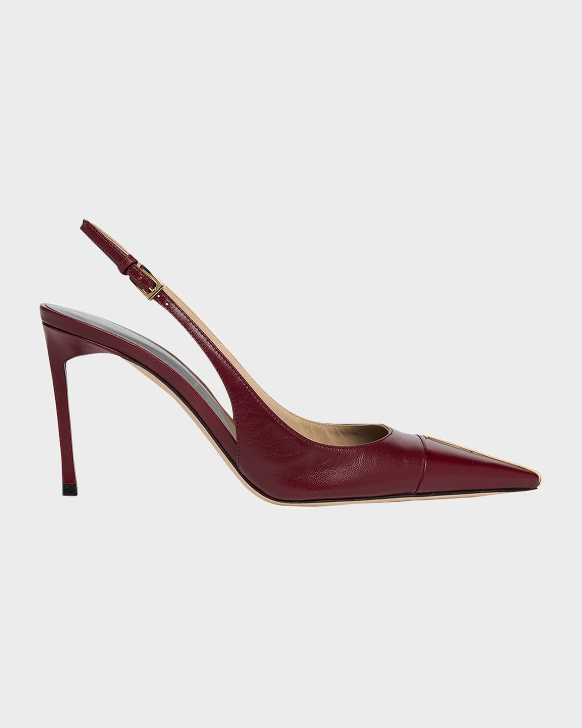 TOM FORD 85mm Shiny Kid Leather Slingback Pumps - Women's Shoes