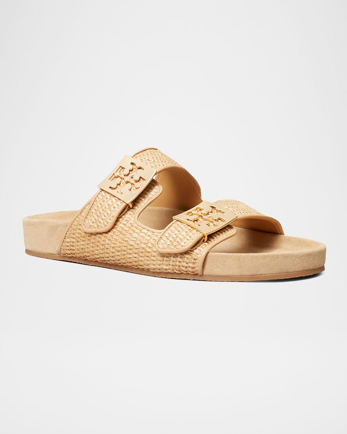 Tory Burch Mellow Raffia Dual-Buckle Slide Sandals | Thumbnail 4 Tory Burch Mellow Raffia Dual-Buckle Slide Sandals | Thumbnail 4