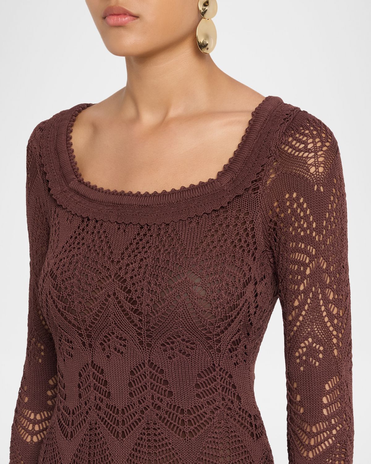 STAUD Rozella Crochet Mini Dress | Thumbnail 5 STAUD Rozella Crochet Mini Dress | Thumbnail 5