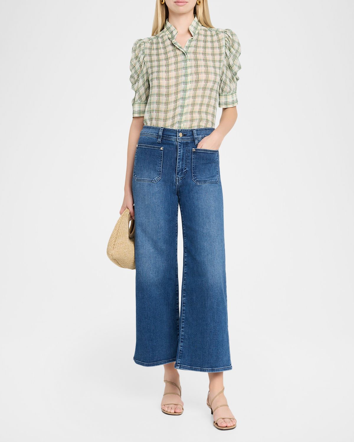 FRAME Le Slim Palazzo Crop Jeans | Thumbnail 2 FRAME Le Slim Palazzo Crop Jeans | Thumbnail 2