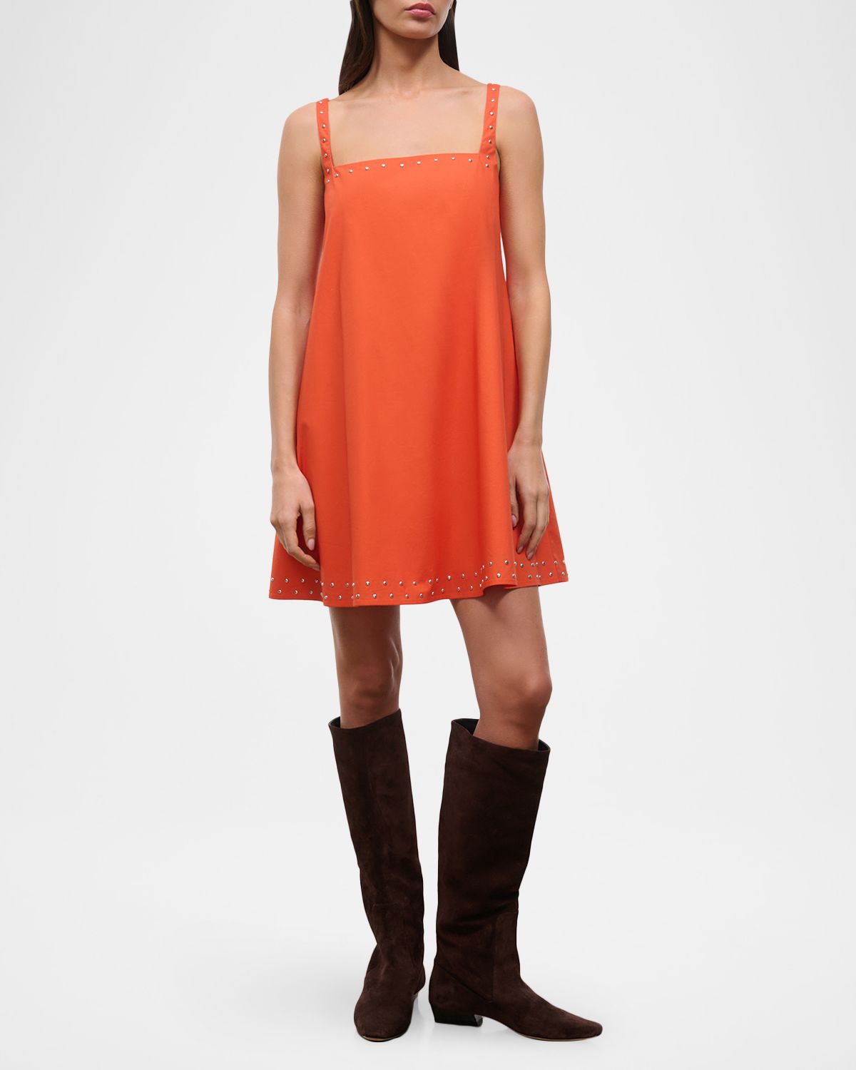 STAUD Brio Studded Mini Dress | Thumbnail 4