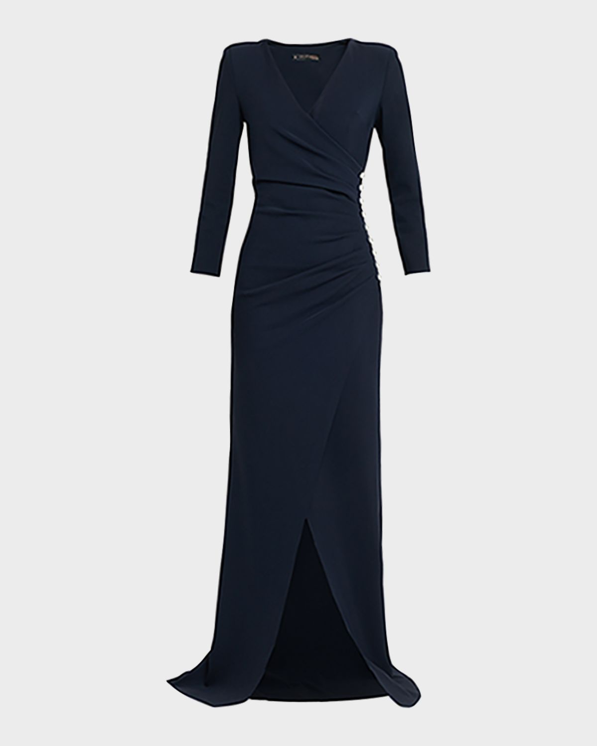 Chiara Boni La Petite Robe Wiesa Faux Pearl-Embellished Column Gown