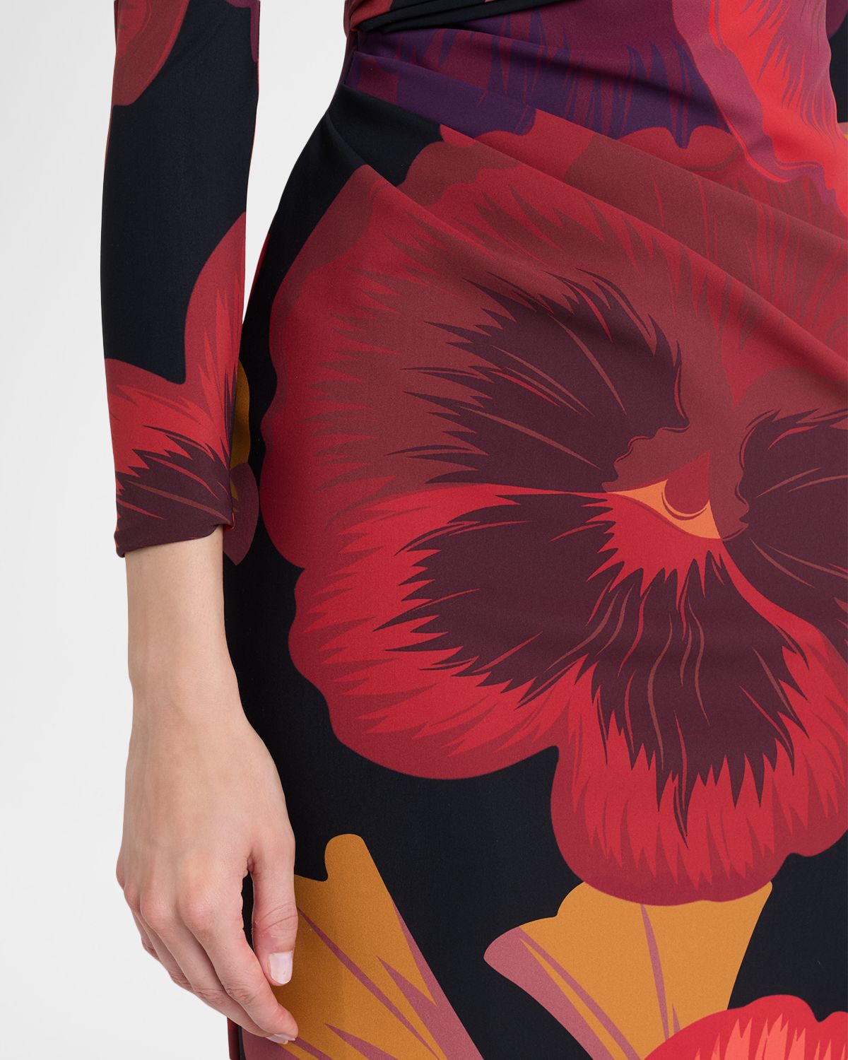 Chiara Boni La Petite Robe Soleo Floral-Print Column Gown | Thumbnail 5