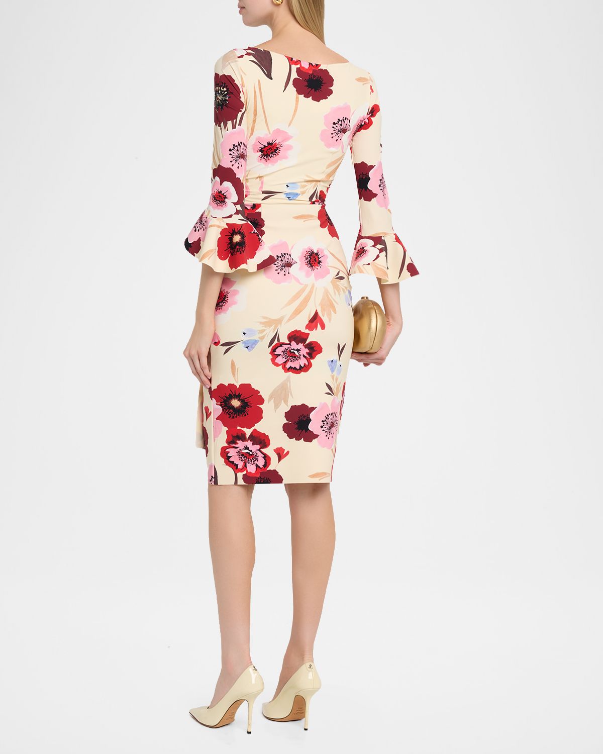 Chiara Boni La Petite Robe Triana Bodycon Floral-Print Dress | Thumbnail 3