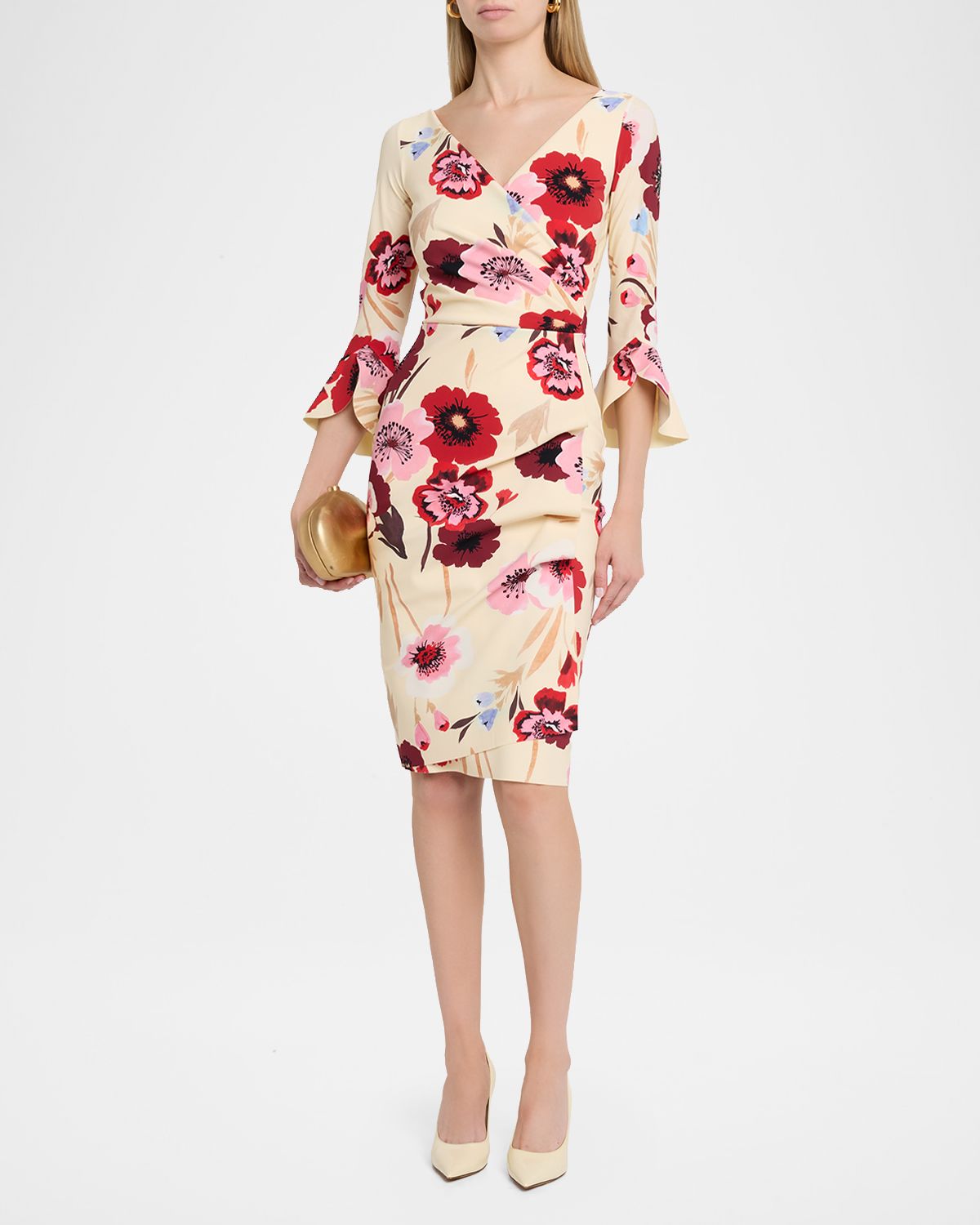 Chiara Boni La Petite Robe Triana Bodycon Floral-Print Dress | Thumbnail 4