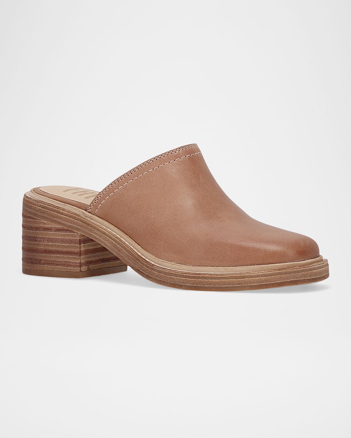 Frye 65mm Kate Vintage Oiled Leather Mules