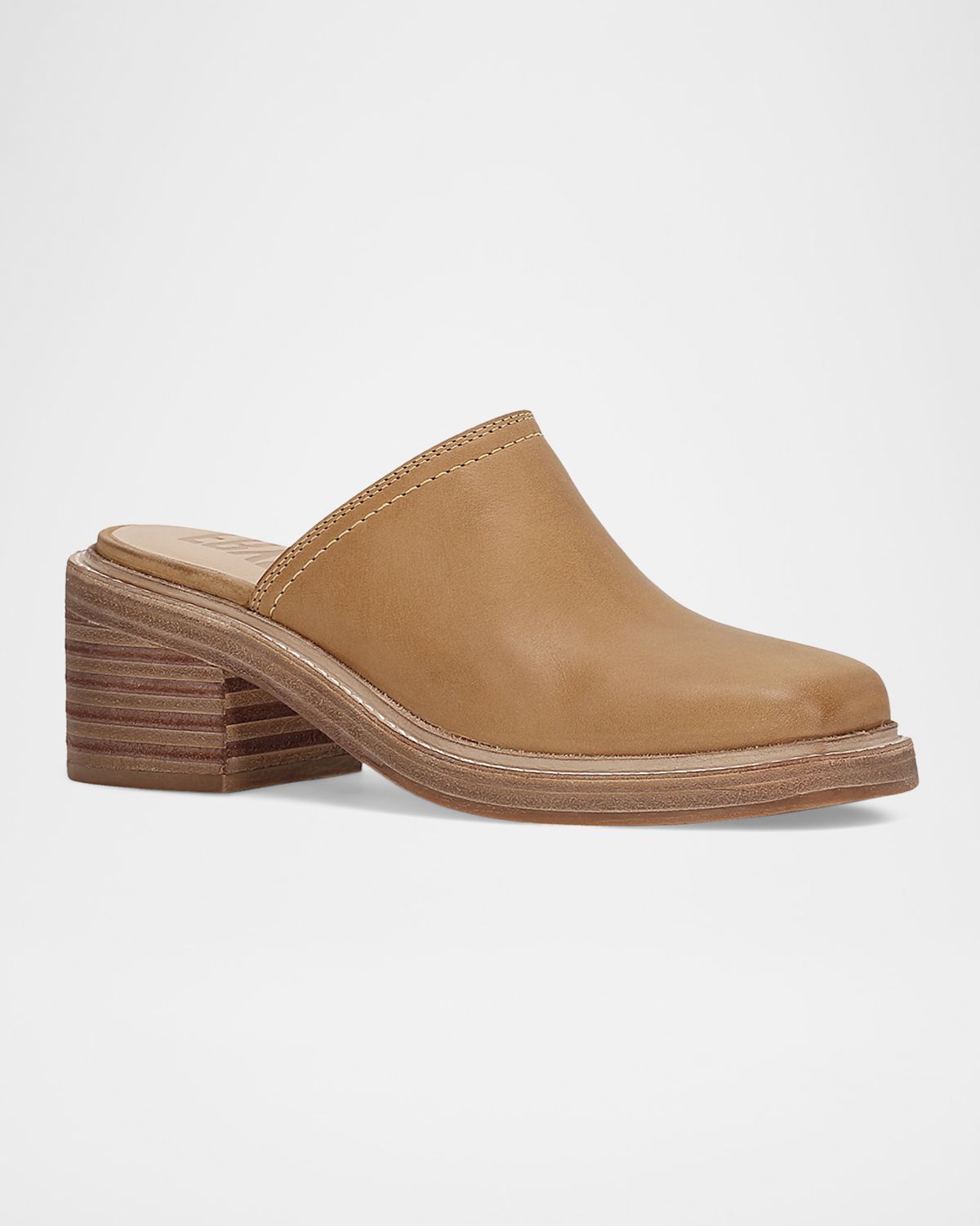 Frye 65mm Kate Oiled Leather Mules