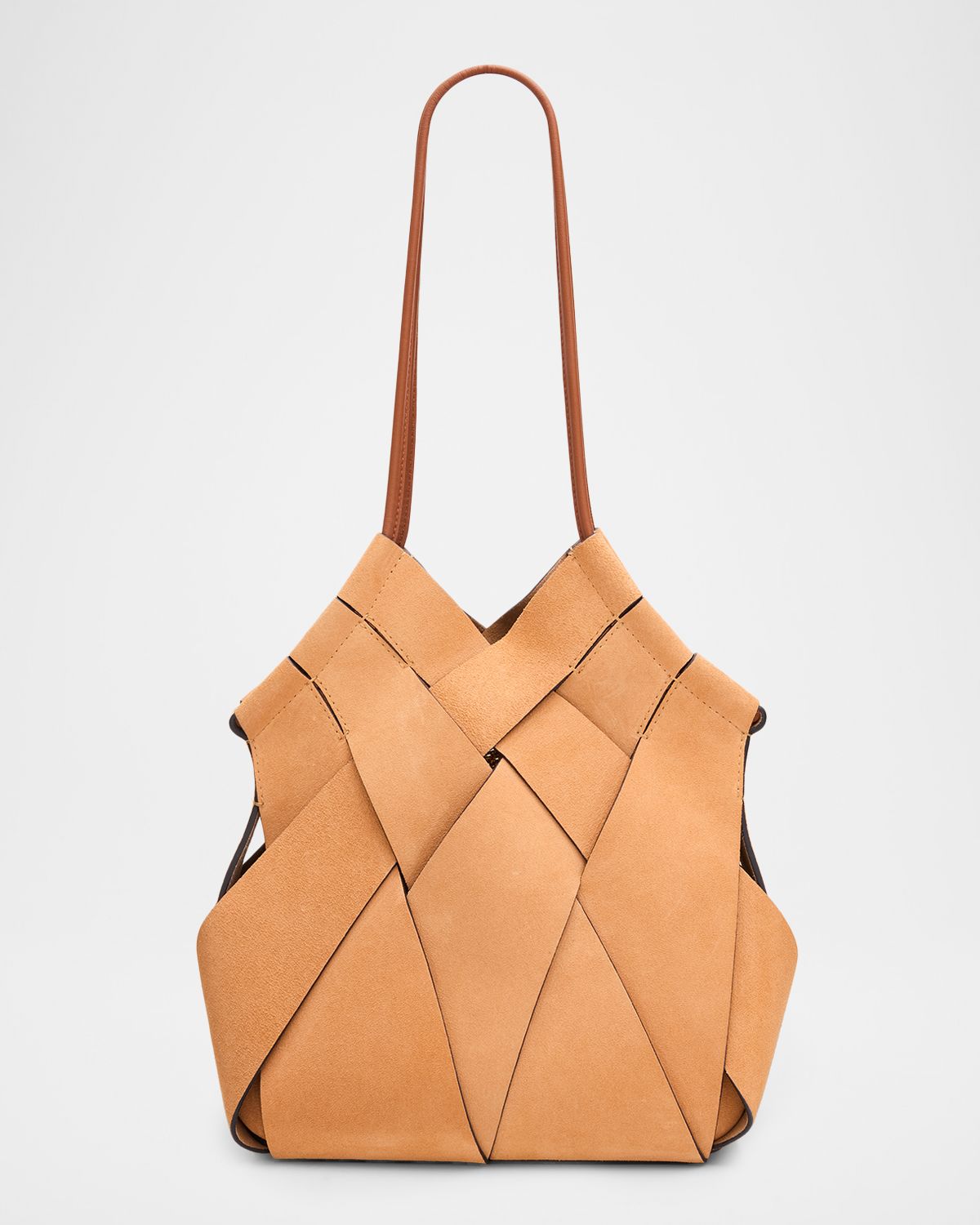 Ulla Johnson Charlotte Woven Suede Shoulder Bag
