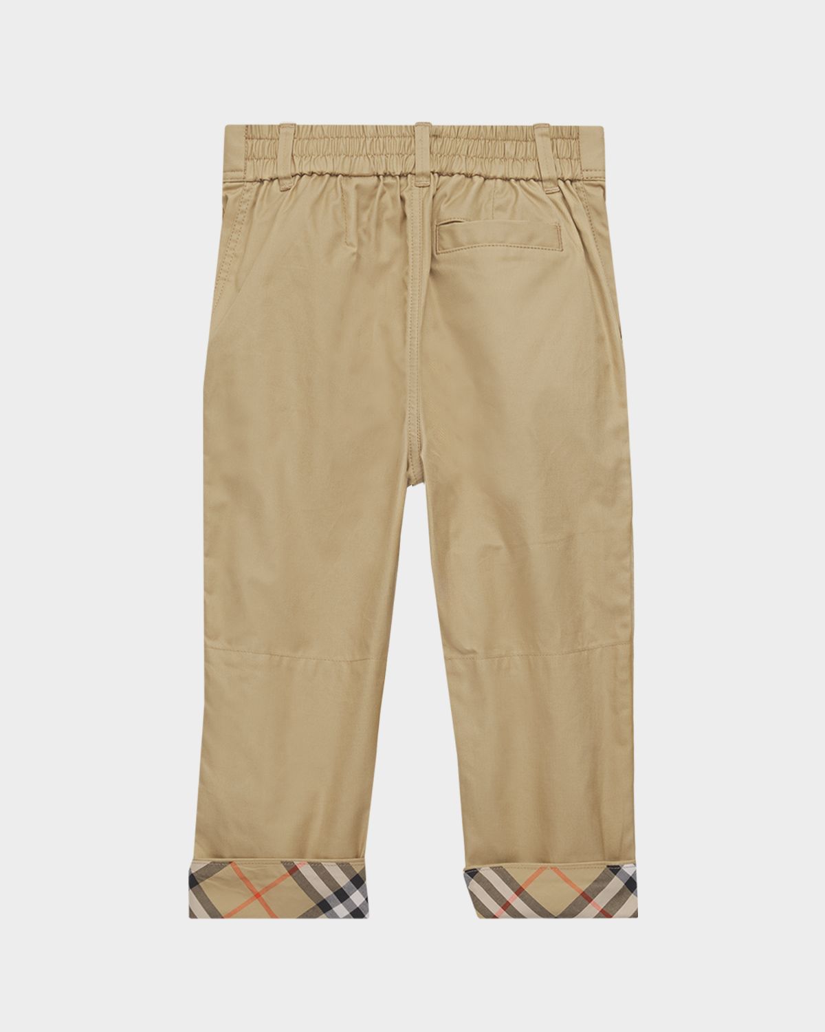 Burberry Boy 's Sheldon Check Turn-up Cotton Trousers, Size 6M-3 | Thumbnail 2 Burberry Boy 's Sheldon Check Turn-up Cotton Trousers, Size 6M-3 | Thumbnail 2
