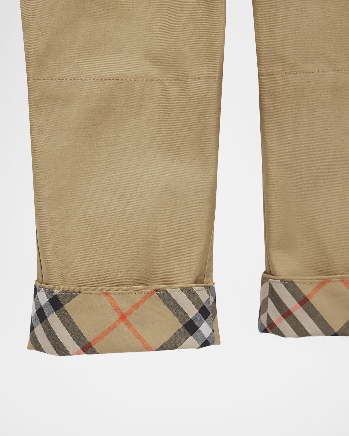 Burberry Boy 's Sheldon Check Turn-up Cotton Trousers, Size 6M-3 | Thumbnail 3 Burberry Boy 's Sheldon Check Turn-up Cotton Trousers, Size 6M-3 | Thumbnail 3