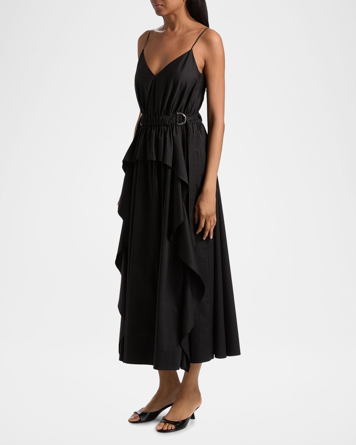 Derek Lam 10 Crosby Hattie Cotton Sateen Midi Dress | Thumbnail 7 Derek Lam 10 Crosby Hattie Cotton Sateen Midi Dress | Thumbnail 7