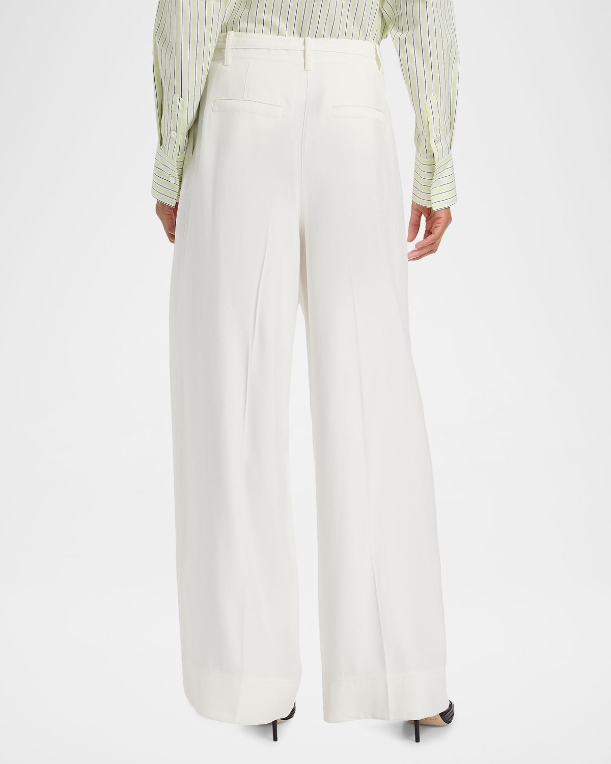 Derek Lam 10 Crosby Archer Twill Wide-Leg Self-Belt Pants | Thumbnail 3 Derek Lam 10 Crosby Archer Twill Wide-Leg Self-Belt Pants | Thumbnail 3