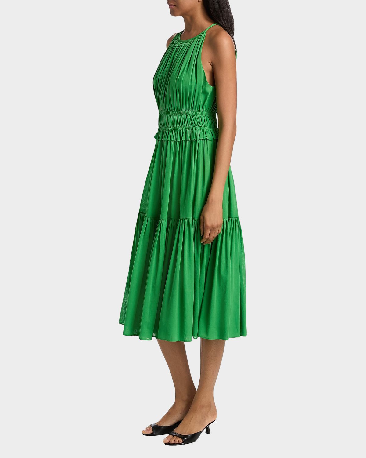 Derek Lam 10 Crosby Sloane Shirred Cotton Midi Dress | Thumbnail 7 Derek Lam 10 Crosby Sloane Shirred Cotton Midi Dress | Thumbnail 7