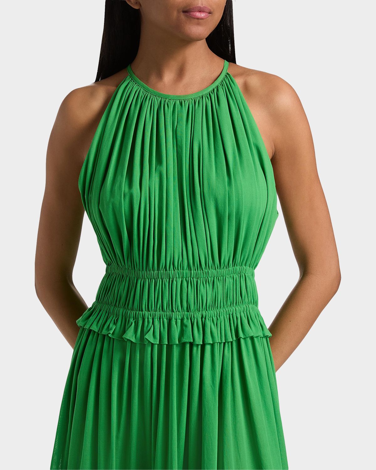 Derek Lam 10 Crosby Sloane Shirred Cotton Midi Dress | Thumbnail 5 Derek Lam 10 Crosby Sloane Shirred Cotton Midi Dress | Thumbnail 5