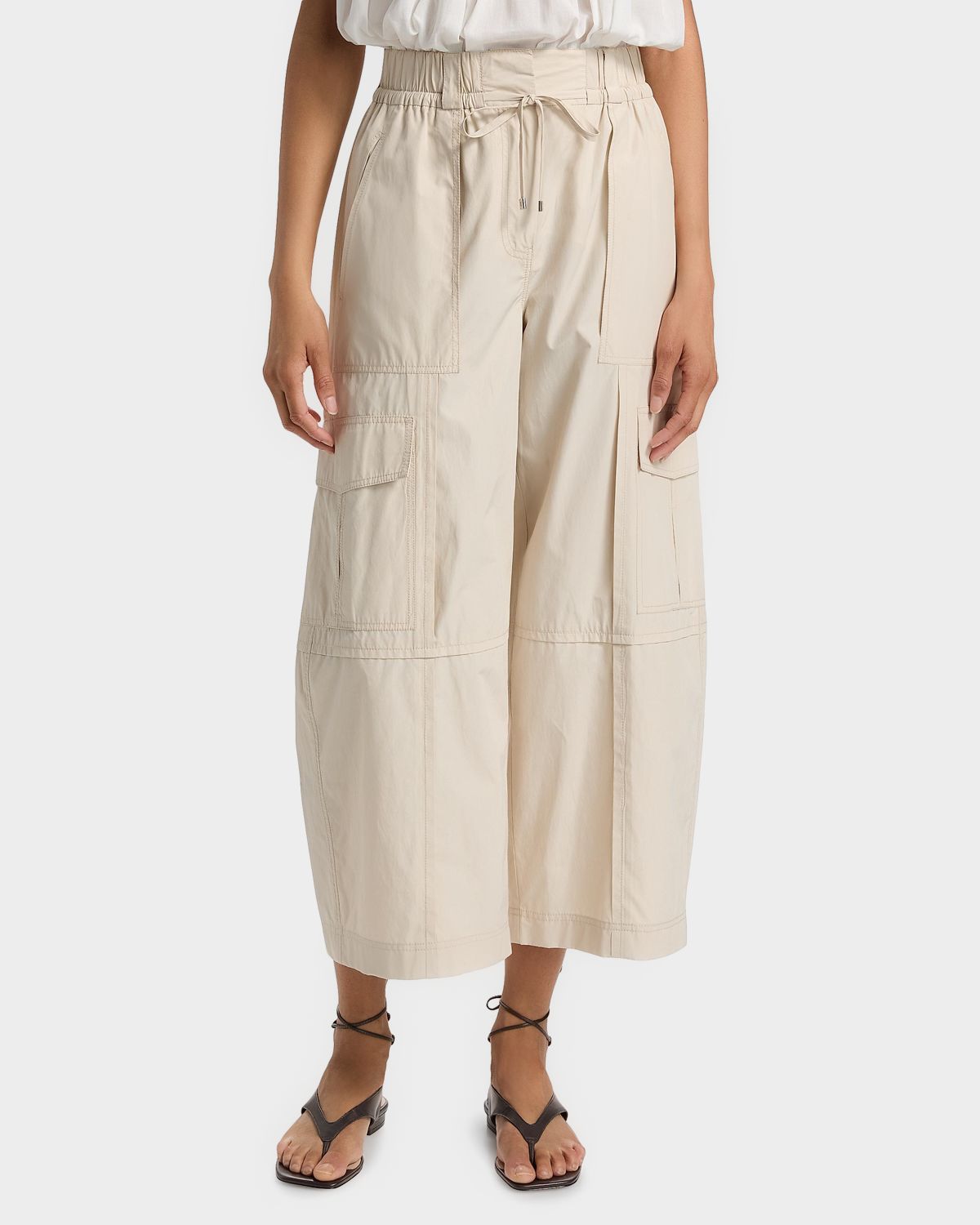 Derek Lam 10 Crosby Ruth Cotton Poplin Wide-Leg Crop Cargo Pants | Thumbnail 4 Derek Lam 10 Crosby Ruth Cotton Poplin Wide-Leg Crop Cargo Pants | Thumbnail 4