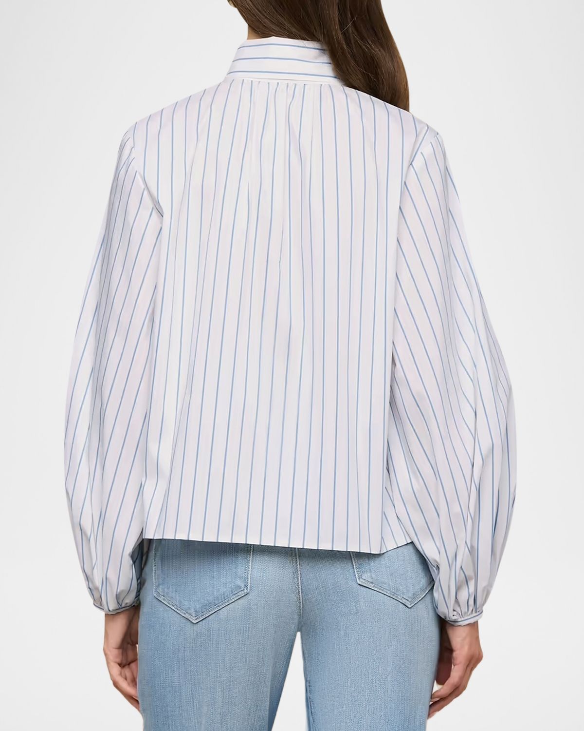 L 'Agence Deon Striped Tie-Neck Blouse | Thumbnail 3 L 'Agence Deon Striped Tie-Neck Blouse | Thumbnail 3