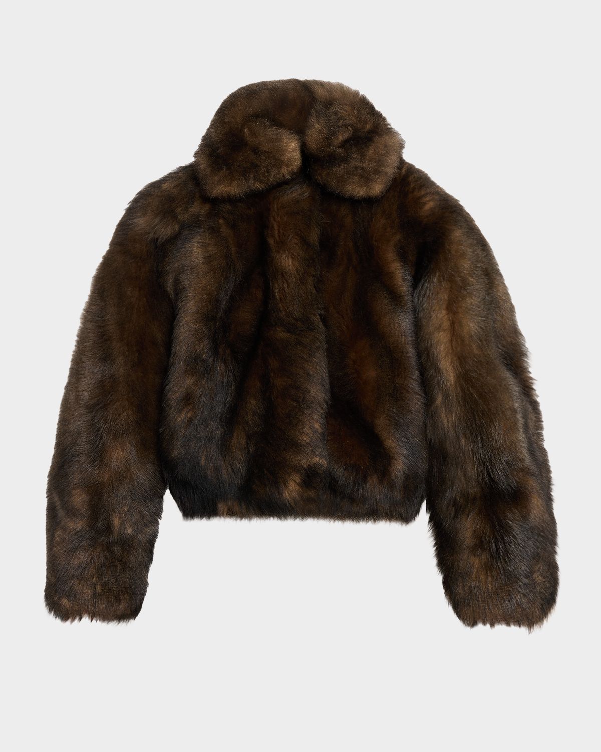 Brunello Cucinelli Lamb Shearling Zip Jacket With Monili Trim | Thumbnail 1 Brunello Cucinelli Lamb Shearling Zip Jacket With Monili Trim | Thumbnail 1