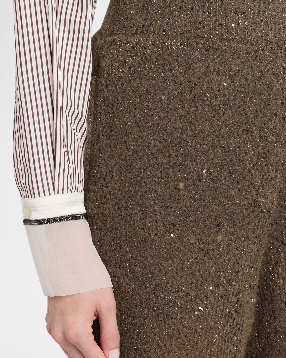 Brunello Cucinelli Floral Paillette Mohair Open-Knit Wide-Leg Pants | Thumbnail 5 Brunello Cucinelli Floral Paillette Mohair Open-Knit Wide-Leg Pants | Thumbnail 5