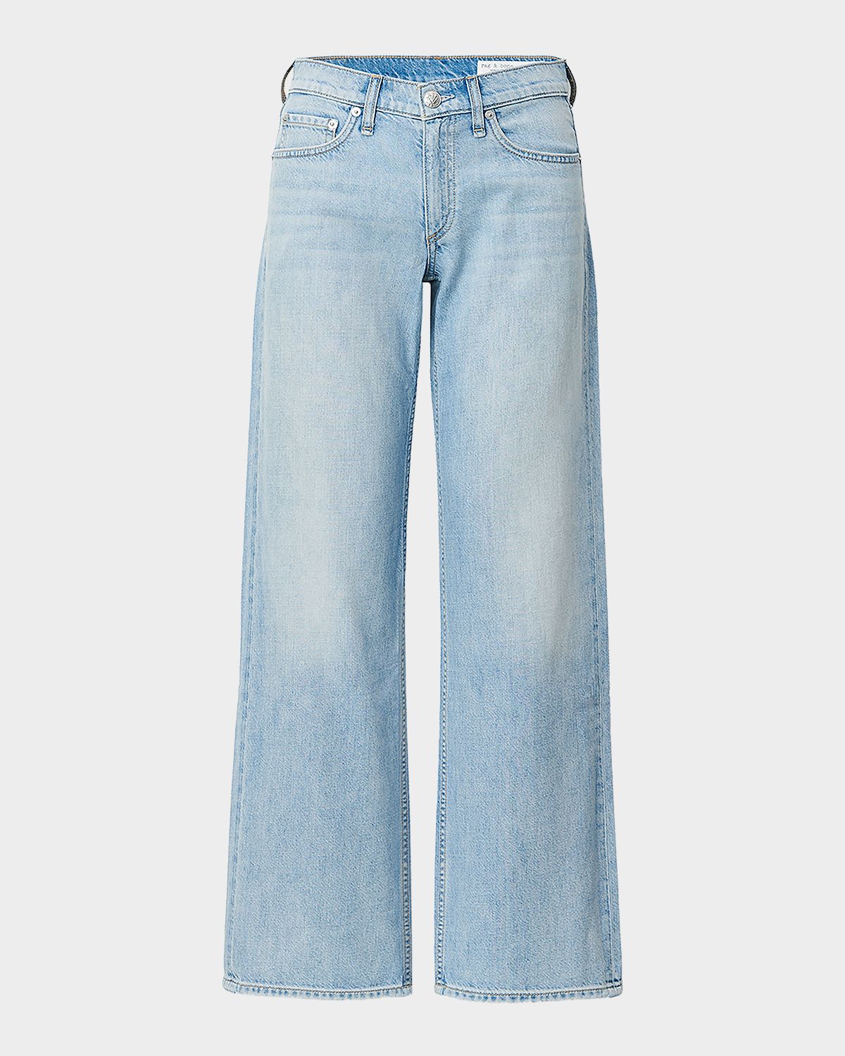 Rag & Bone Featherweight Cam Low-Rise Relaxed Straight Jeans