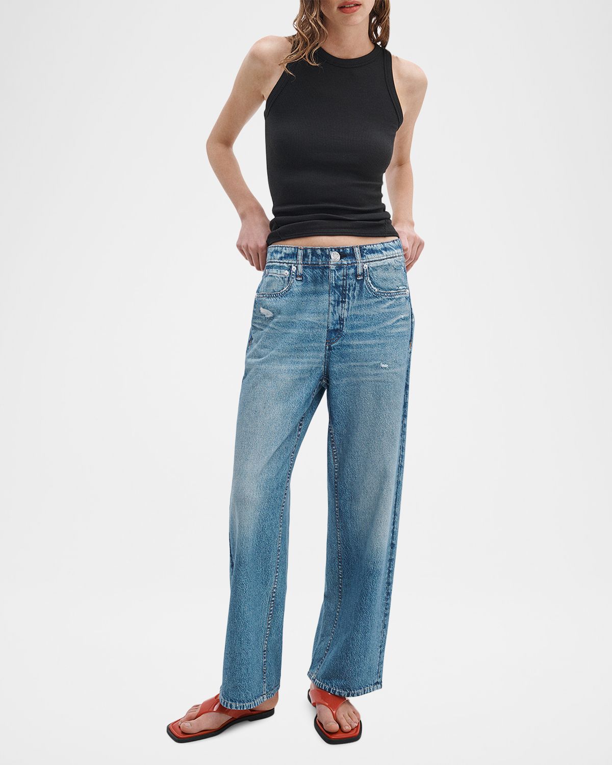 Rag & Bone rb Miramar Wide-Leg Ankle Pants | Thumbnail 6