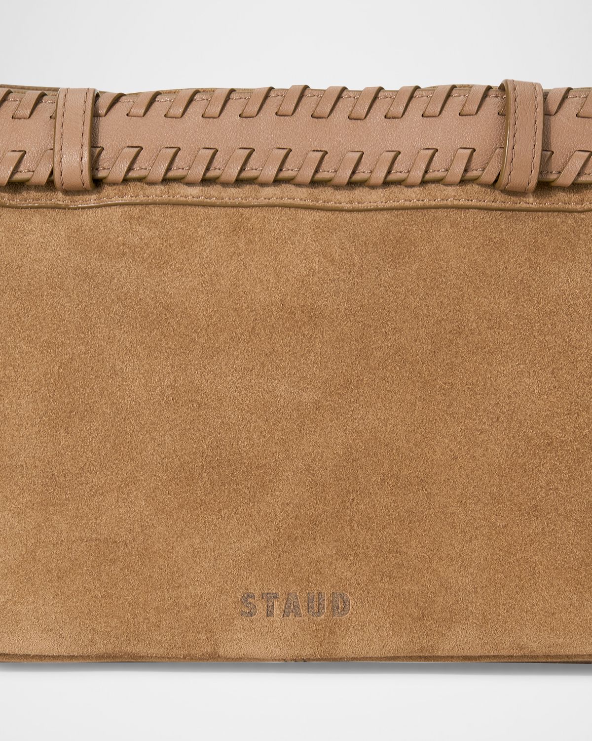 STAUD Brooklyn Buckled Suede Shoulder Bag | Thumbnail 4