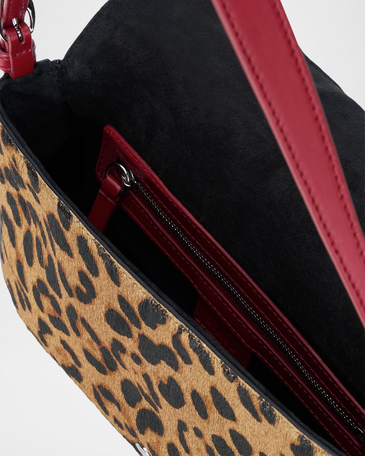 STAUD Harlow Printed Calf Hair Shoulder Bag | Thumbnail 3 STAUD Harlow Printed Calf Hair Shoulder Bag | Thumbnail 3