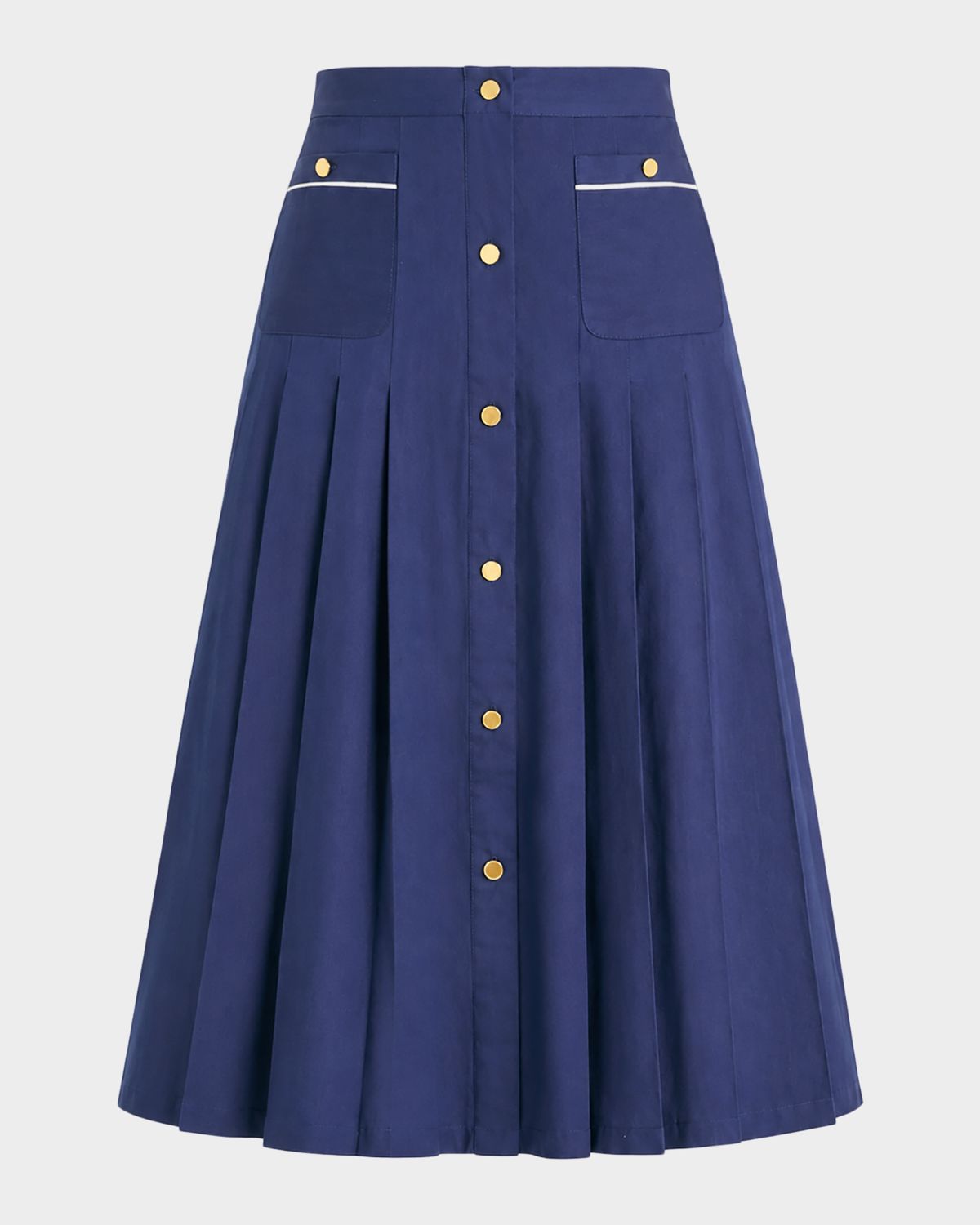 SEROYA Yumi Pleated Midi Skirt