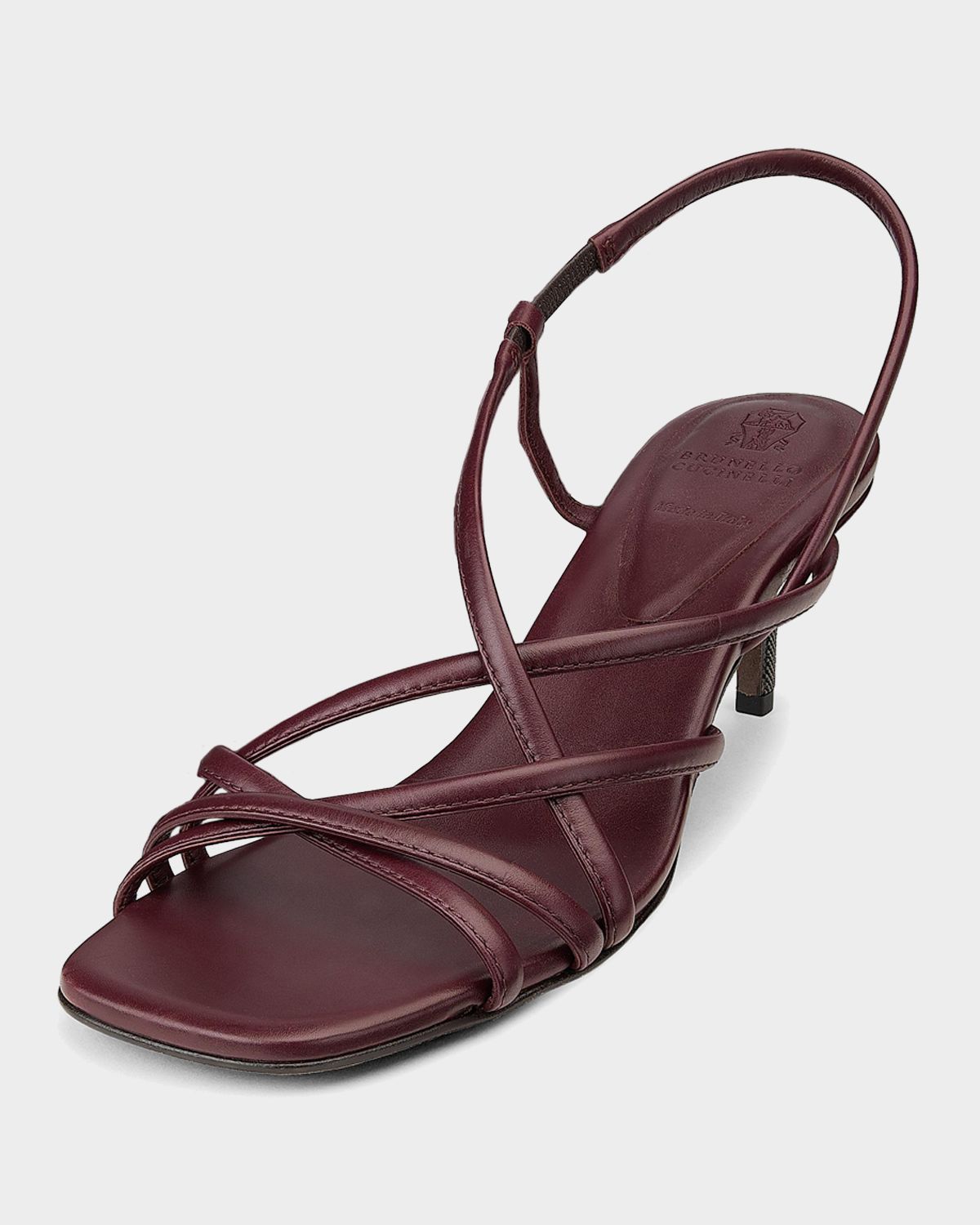 Brunello Cucinelli 50mm Monili Strappy Leather Sandals | Thumbnail 7 Brunello Cucinelli 50mm Monili Strappy Leather Sandals | Thumbnail 7