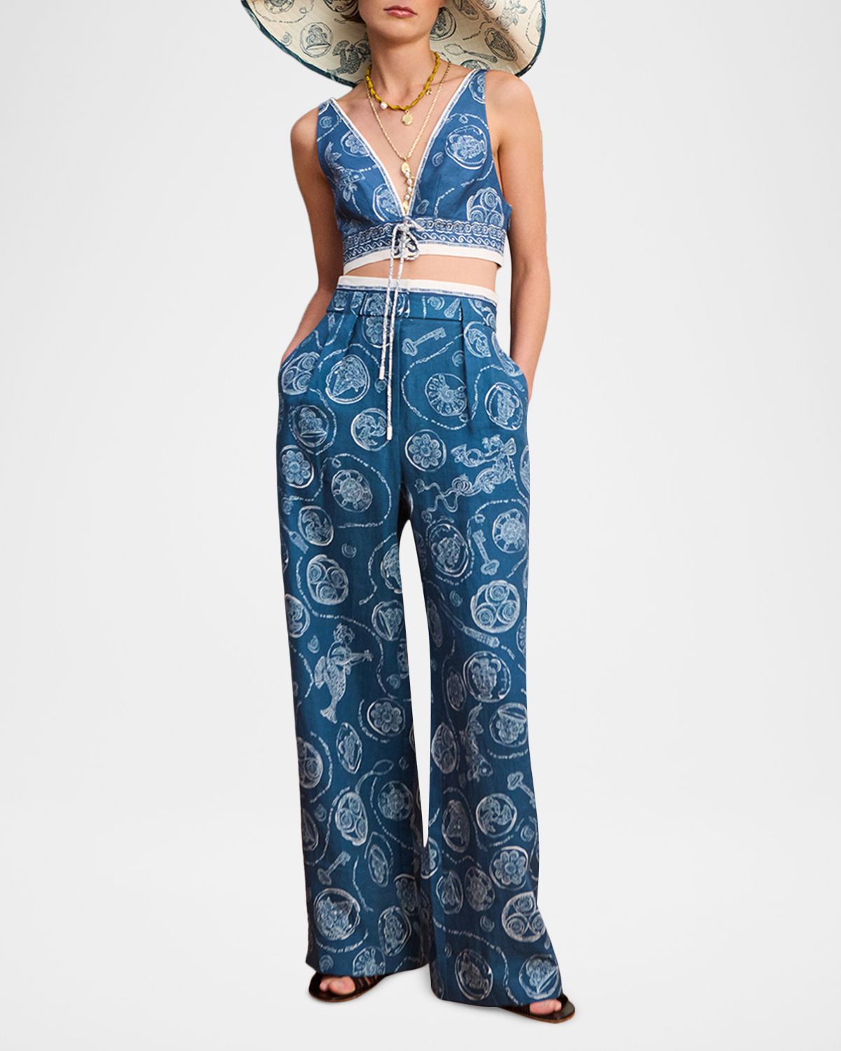 ALÉMAIS Lucky Wide-Leg Linen Pants | Thumbnail 5 ALÉMAIS Lucky Wide-Leg Linen Pants | Thumbnail 5