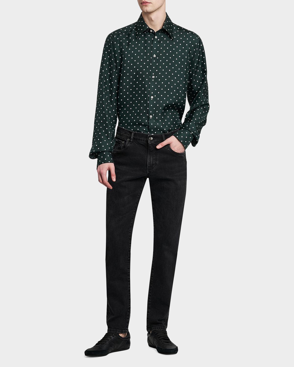 Dolce & Gabbana Men 's Black Denim Skinny Jeans | Thumbnail 6 Dolce & Gabbana Men 's Black Denim Skinny Jeans | Thumbnail 6