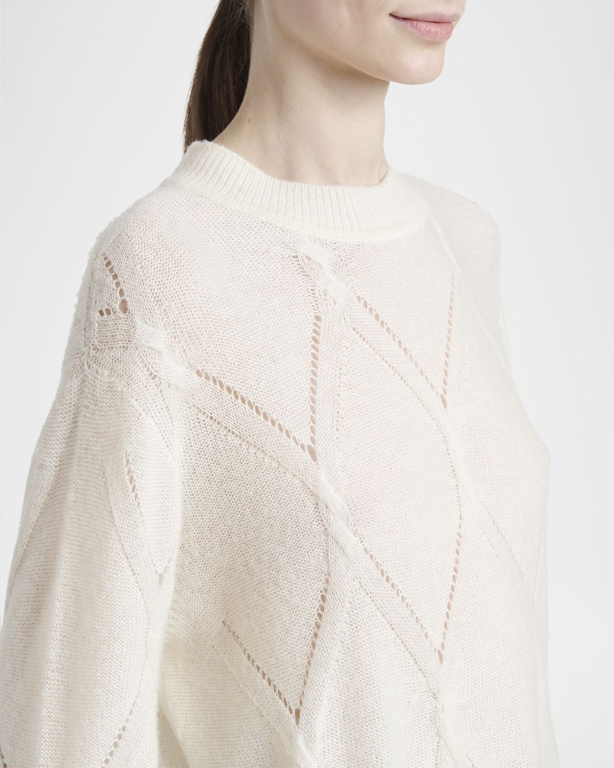 Kiton Diamond Cashmere-Silk Sweater | Thumbnail 4