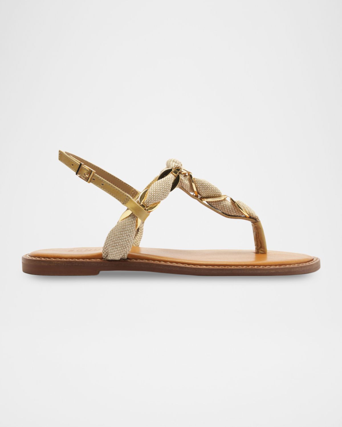 Schutz Camellia 20MM Braided Flat Sandals
