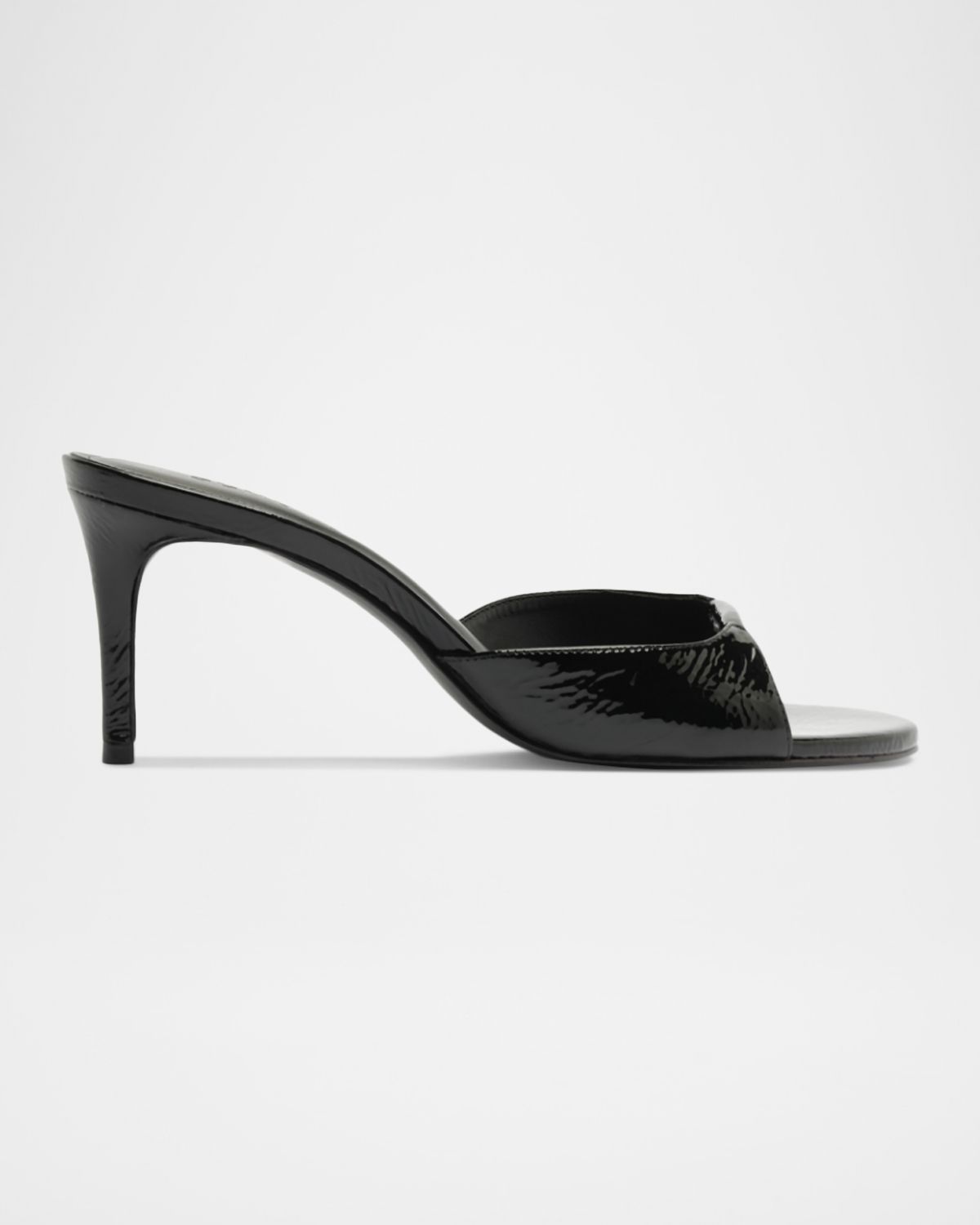 Schutz 75mm Arlette Patent Leather Mules