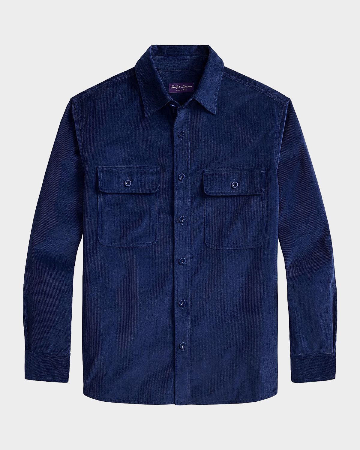 Ralph Lauren Purple Label Men 's Sea Island Cotton Corduroy Button-Down Shirt