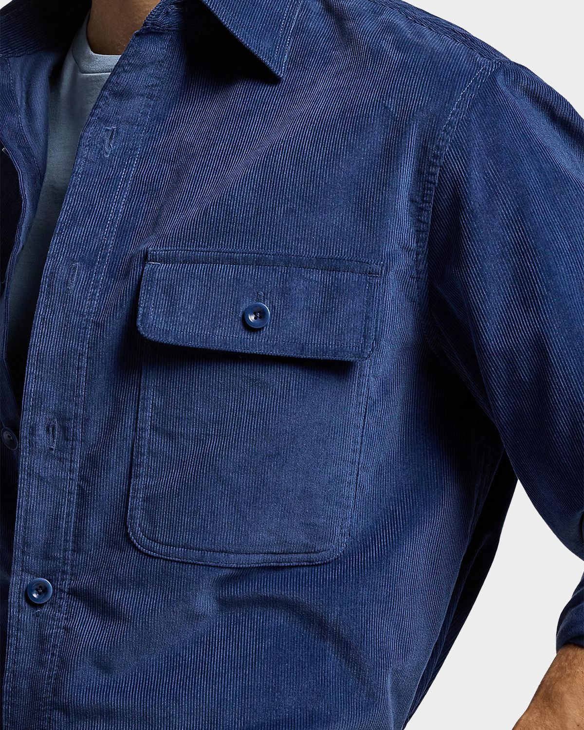 Ralph Lauren Purple Label Men 's Sea Island Cotton Corduroy Button-Down Shirt | Thumbnail 5 Ralph Lauren Purple Label Men 's Sea Island Cotton Corduroy Button-Down Shirt | Thumbnail 5