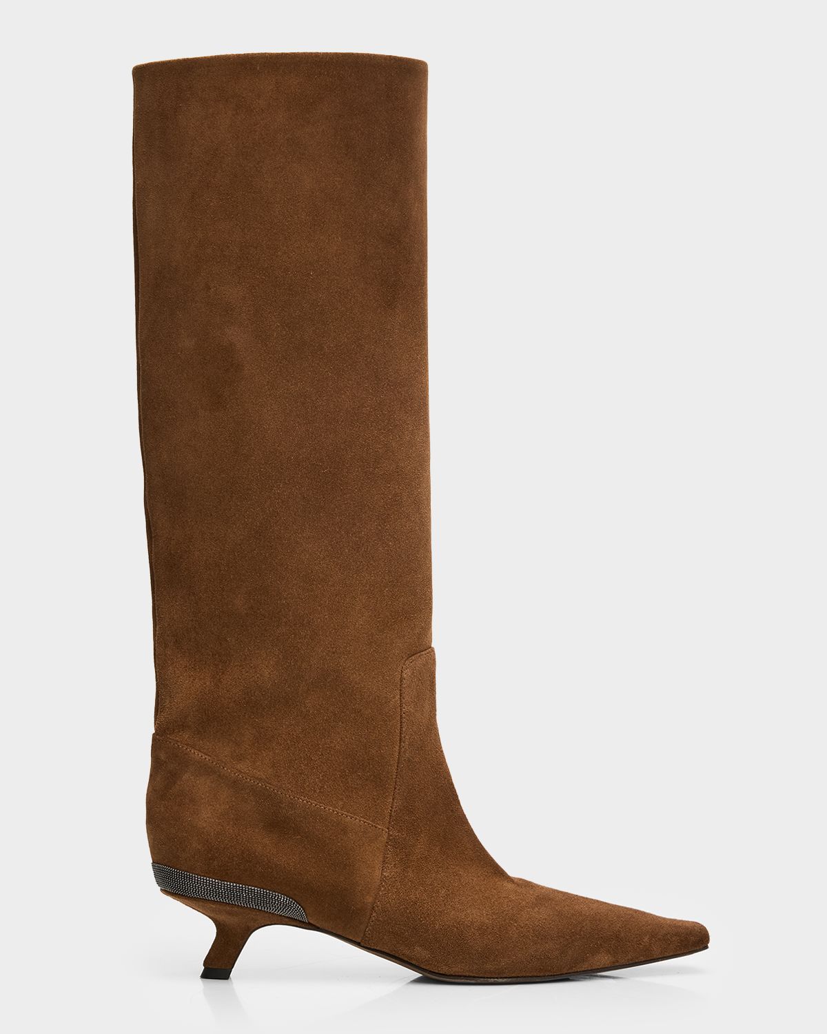 Brunello Cucinelli Suede Knee-High Boots | Thumbnail 6 Brunello Cucinelli Suede Knee-High Boots | Thumbnail 6