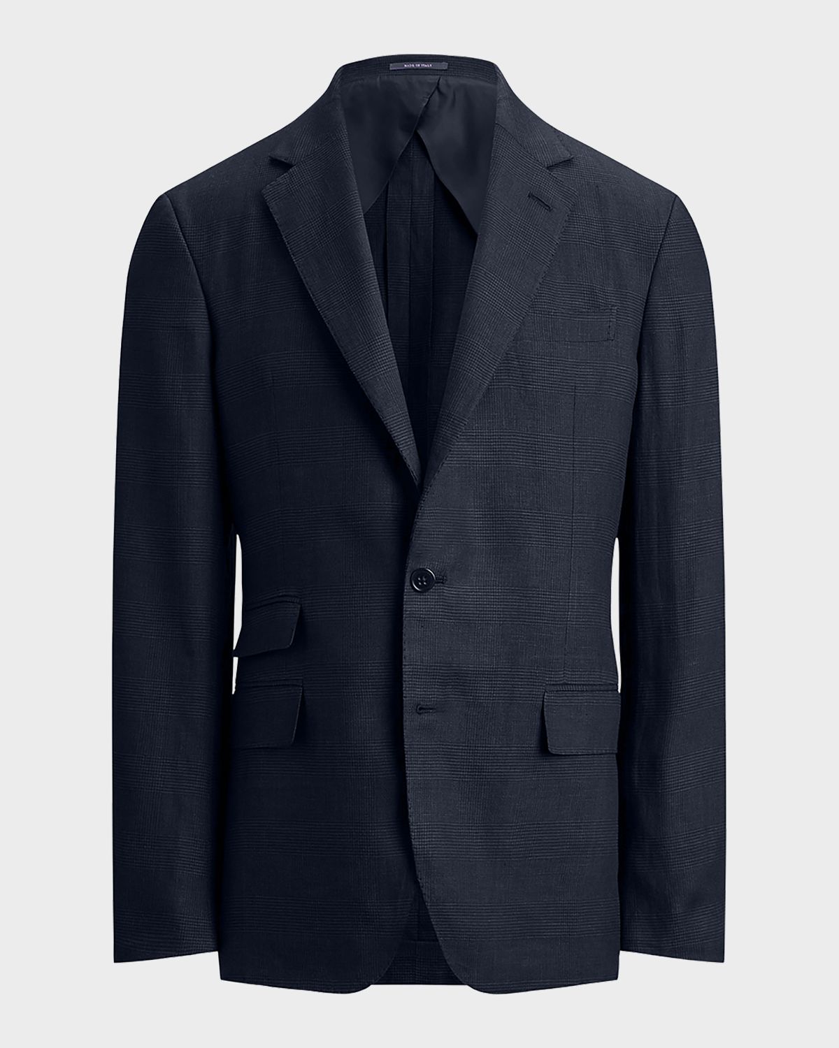 Ralph Lauren Purple Label Men 's Cotton and Cashmere Glen Plaid Single-Breasted Sport Coat