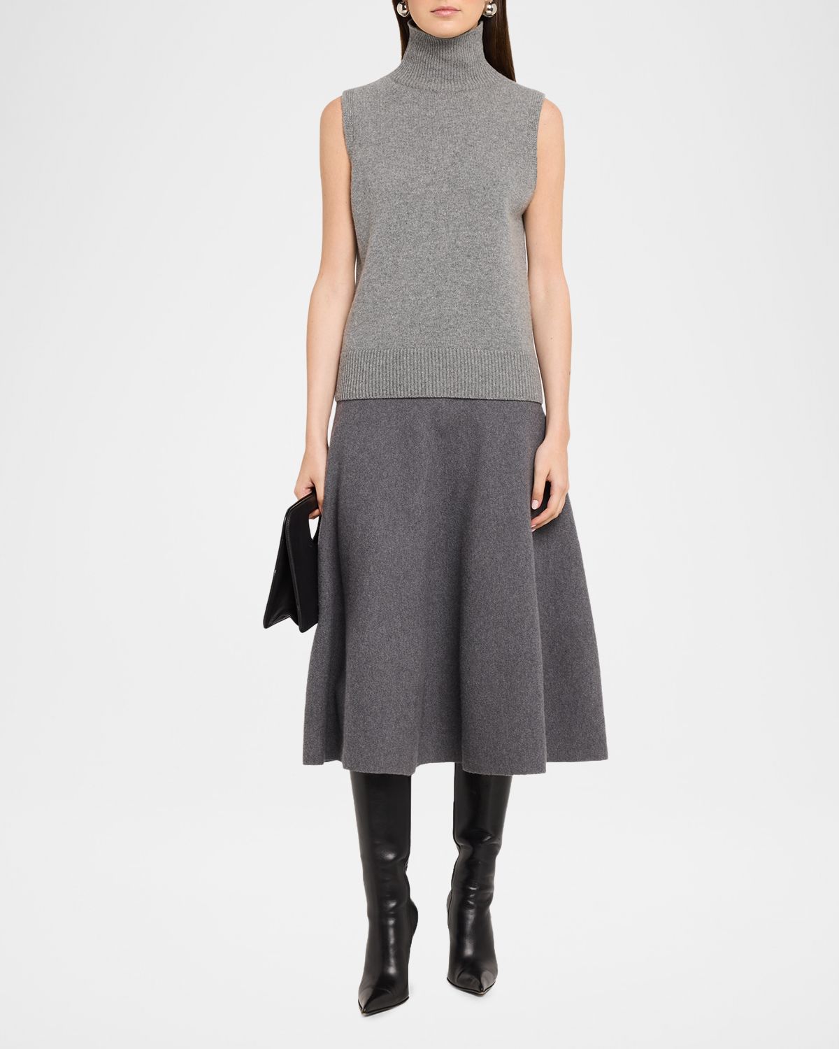 Brandon Maxwell Bruno Turtleneck Sleeveless Sweater | Thumbnail 4 Brandon Maxwell Bruno Turtleneck Sleeveless Sweater | Thumbnail 4
