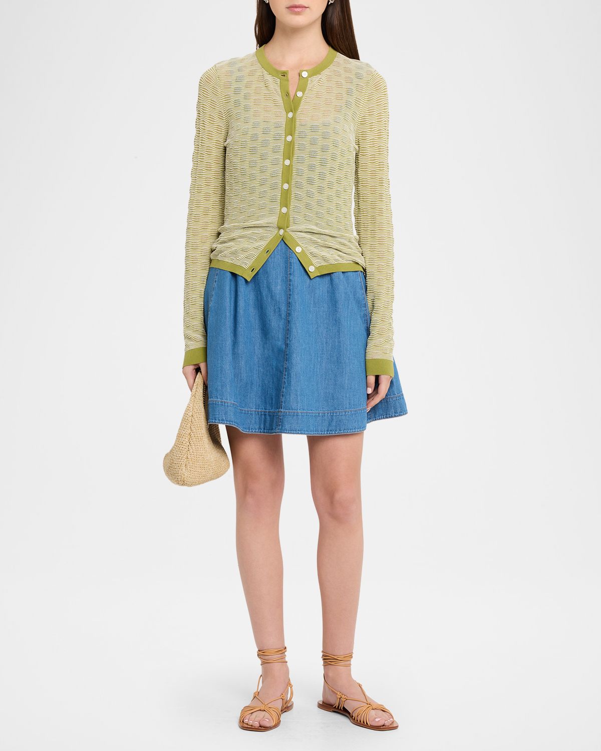 Tanya Taylor Tori Sheer Cardigan