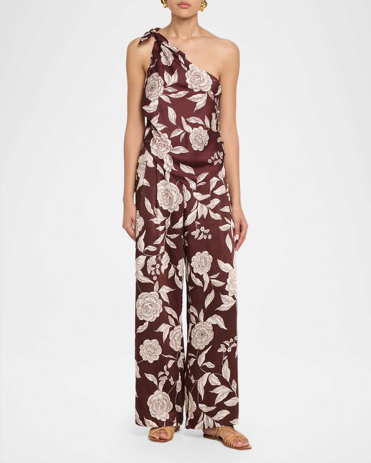 Tanya Taylor Jodi Floral Twill Wide-Leg Pants | Thumbnail 4 Tanya Taylor Jodi Floral Twill Wide-Leg Pants | Thumbnail 4