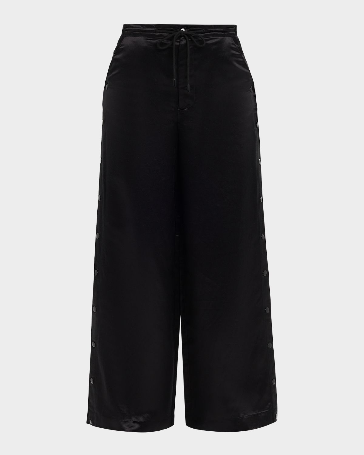 Cynthia Rowley Wide-Leg Snap Silk Pants | Thumbnail 6